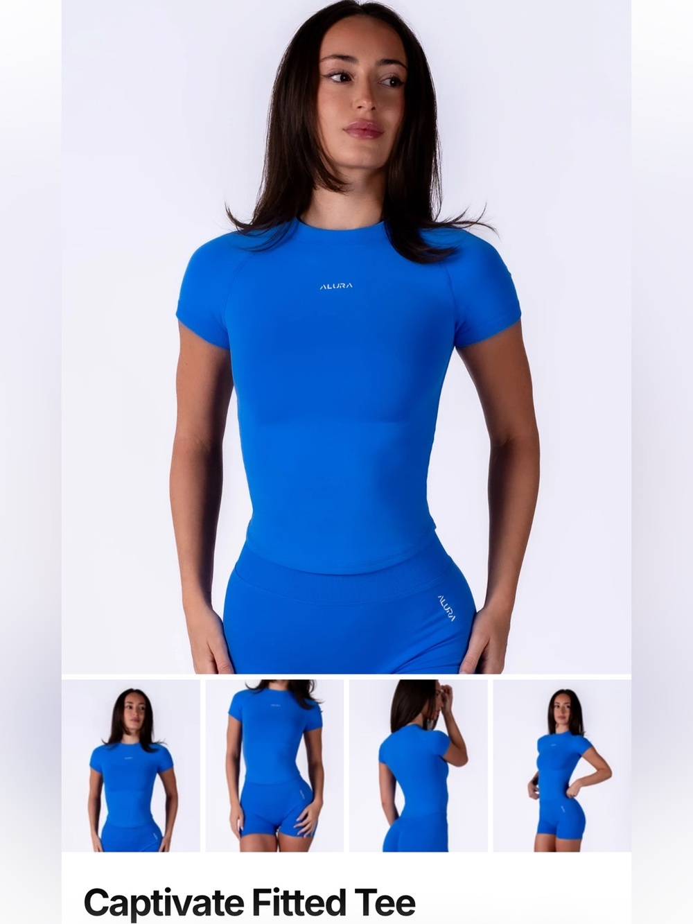 Alura fit captivate set in cobalt